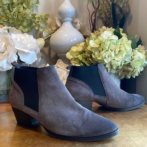 Aqutalia “Fiona Crosta” Suede Booties | Lightly Worn!
